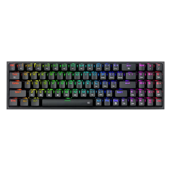 Redragon K628 PRO SE 75% 3-Mode Wireless RGB Gaming Keyboard, 78 Keys Full-Transparent Hot-Swap Compact Mechanical Keyboard w/Upgraded Socket, Dedicated Arrow Keys & Numpad, Translucent Custom Switch