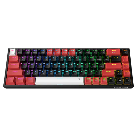 Redragon K631 PRO 65% 3-Mode Wireless RGB Gaming Keyboard, 68 Keys Hot-Swappable Compact Mechanical Keyboard w/Hot-Swap Free-Mod PCB Socket & Dedicated Arrow Keys, Quiet Red Linear Switch