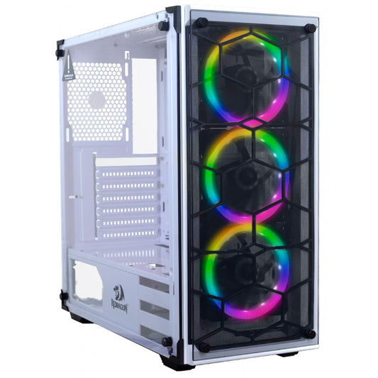 Redragon Wheel Jack Gc-606 White Game Case With &nbsp;3rgb Fan