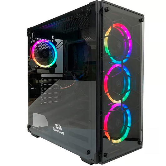 Redragon Wheel Jack Gc-606 Black Game Case With  3rgb Fan